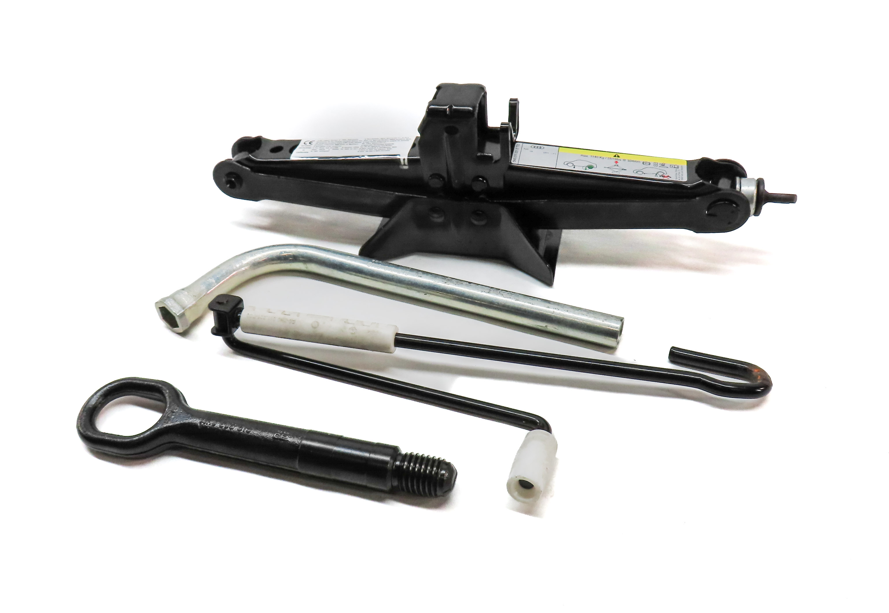 2015-2018 AUDI Q3 (8U) EMERGENCY SPARE TIRE JACK CAR LIFT JACK TOOL KIT SET/4 — exact item pictured